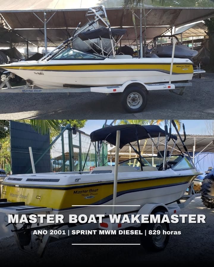 Lancha Master Boat WakeMaster 2001 para wakeboard à venda na Marreco Wake Boats