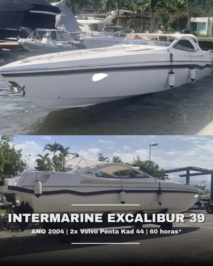 Lancha Intermarine Excalibur 39 2004 de passeio à venda na Marreco Wake Boats