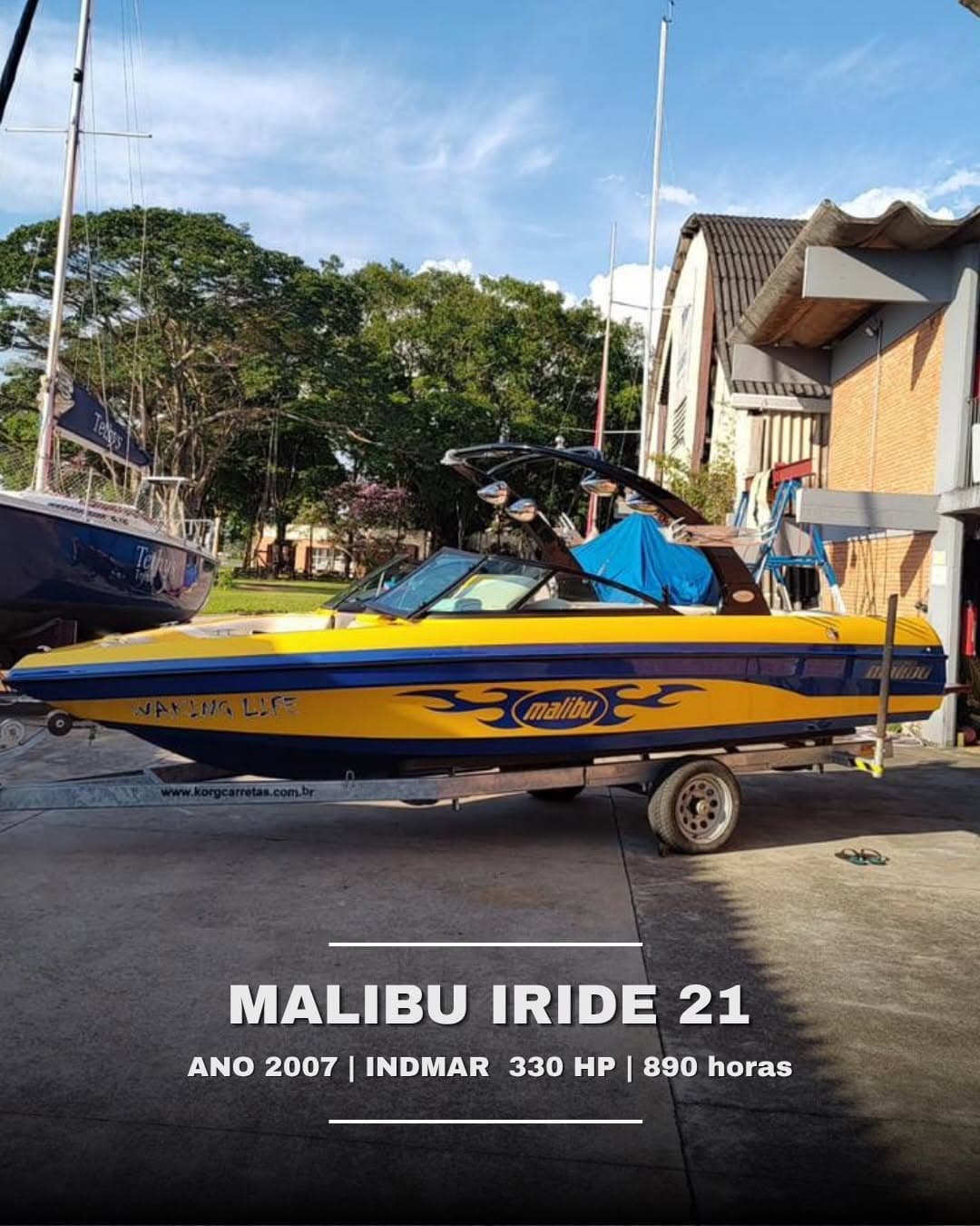 Lancha Malibu iRide 21' 2007 para ski aquático à venda na Marreco Wake Boats